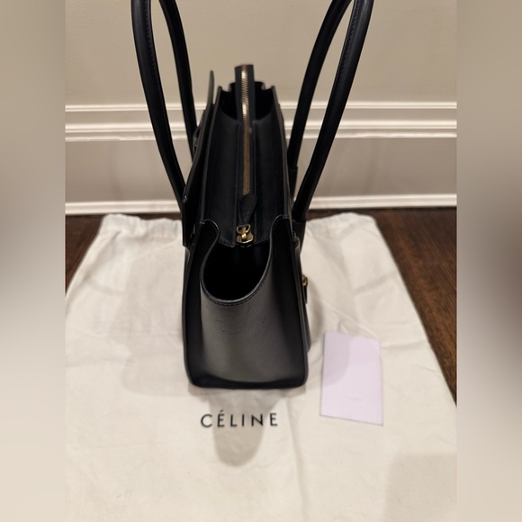 Celine Calfskin Phantom Luggage Tote Black- Medium size - Picture 5 of 7